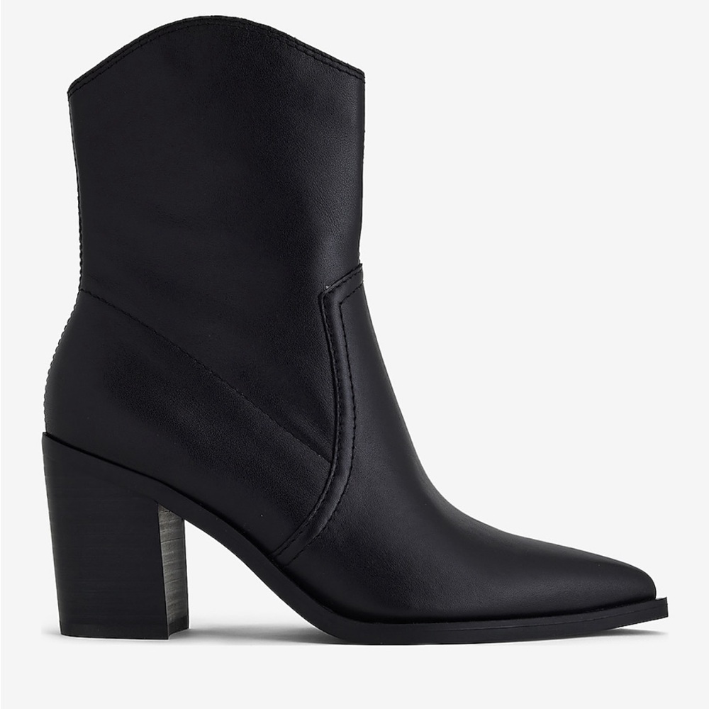 Genuine Leather Pointed Ankle Boots